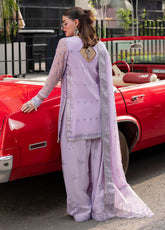 Back panel with sequins embroidery on chiffon fabric